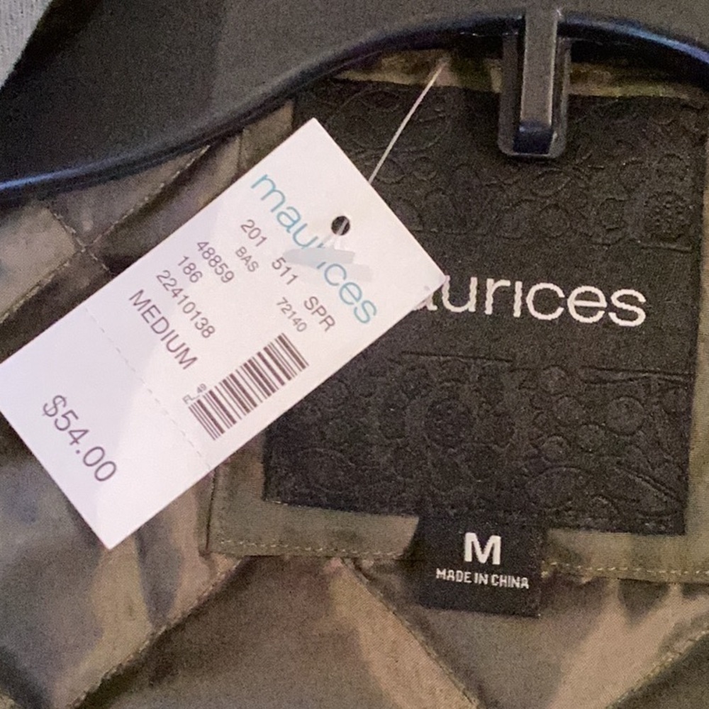 Maurice’s olive green quilt lined jacket, NWT. Women’s size medium - Picture 11 of 12